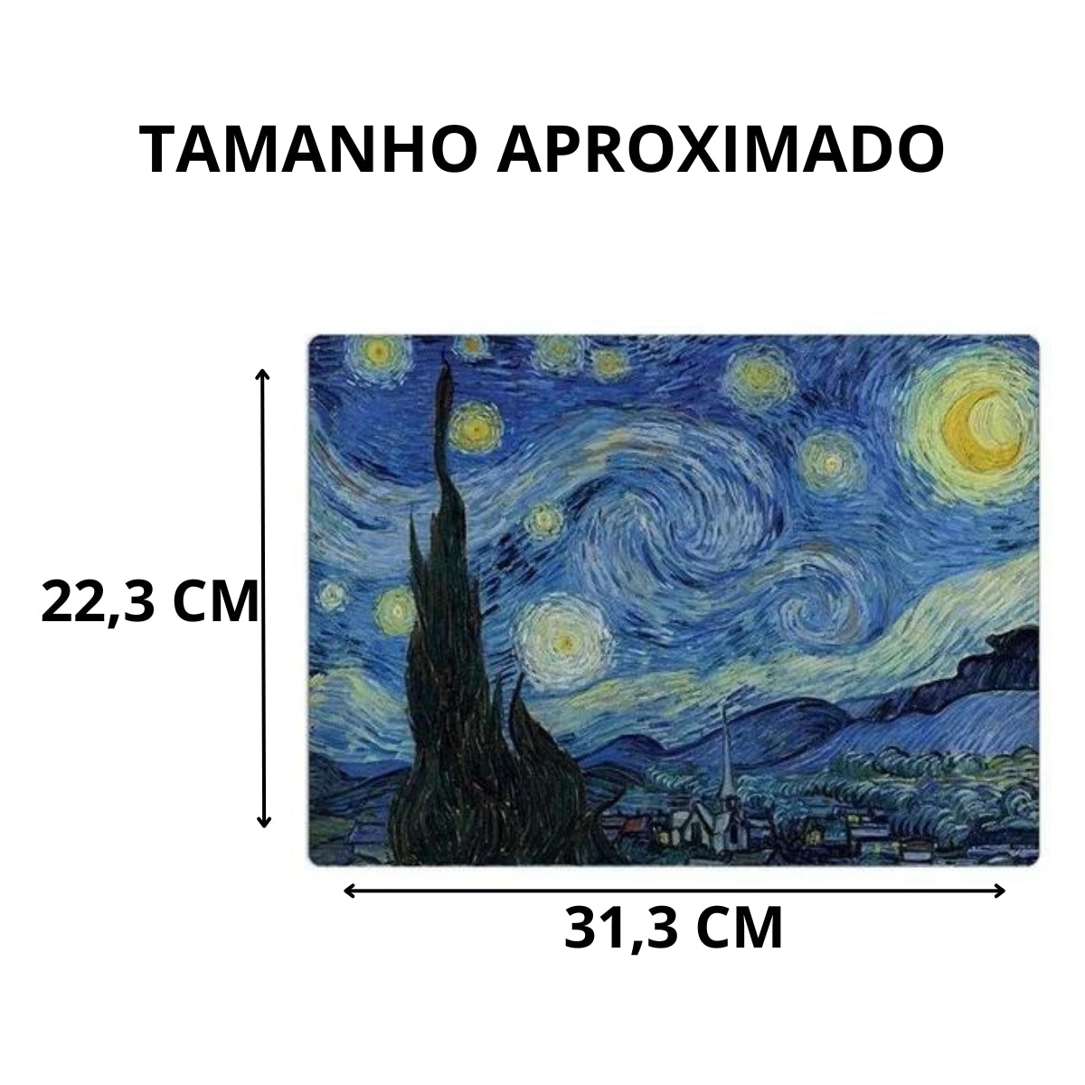 Noite Estrelada de Van Gogh Quebra-Cabeça - 500 peças - Game Office Toyster Noite Estrelada de Van Gogh Quebra-Cabeça - 500 peças - Game Office Toyster